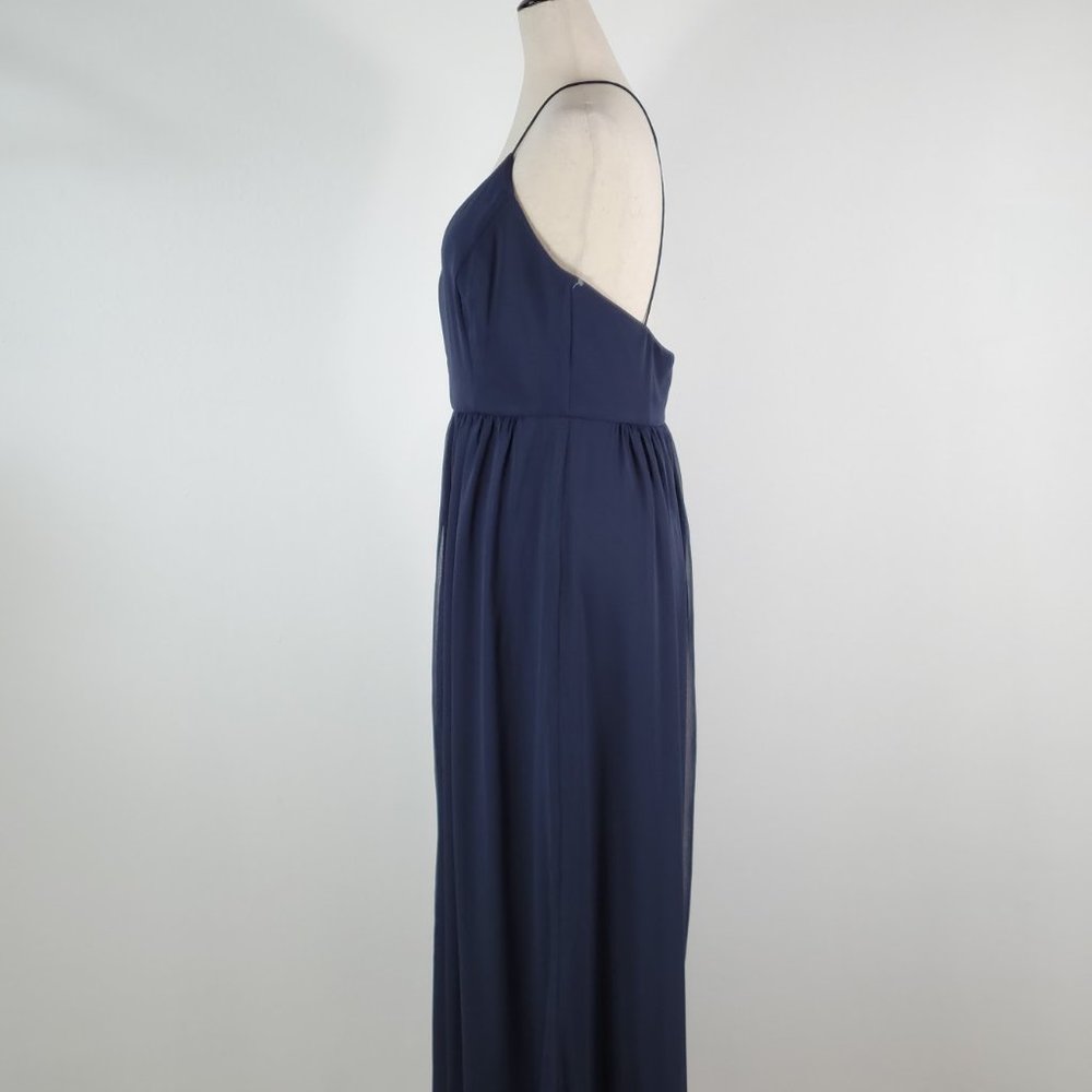 Dessy Collection Navy Blue Maxi Dress - Picture 4 of 10